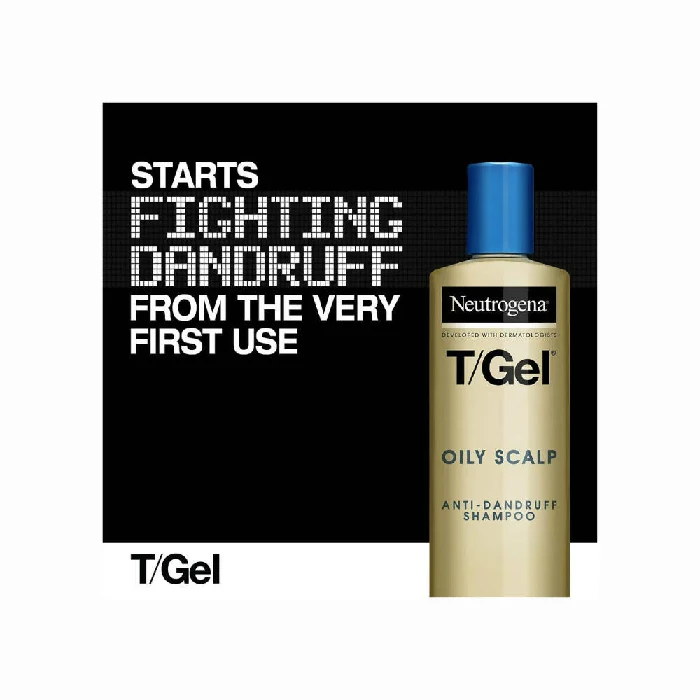 Neutrogena T-Gel Oily Scalp Anti-Dandruff Shampoo, 250 ml-2.webp